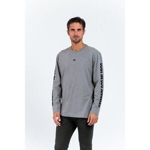 Gas Cotton Long Sleeve T-Shirt Men Gray T-Shirts